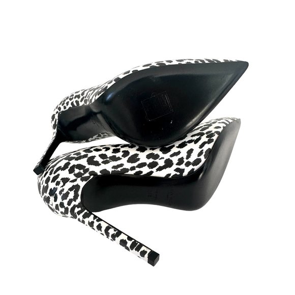 Saint Laurent Black & White Heels - Picture 6 of 6